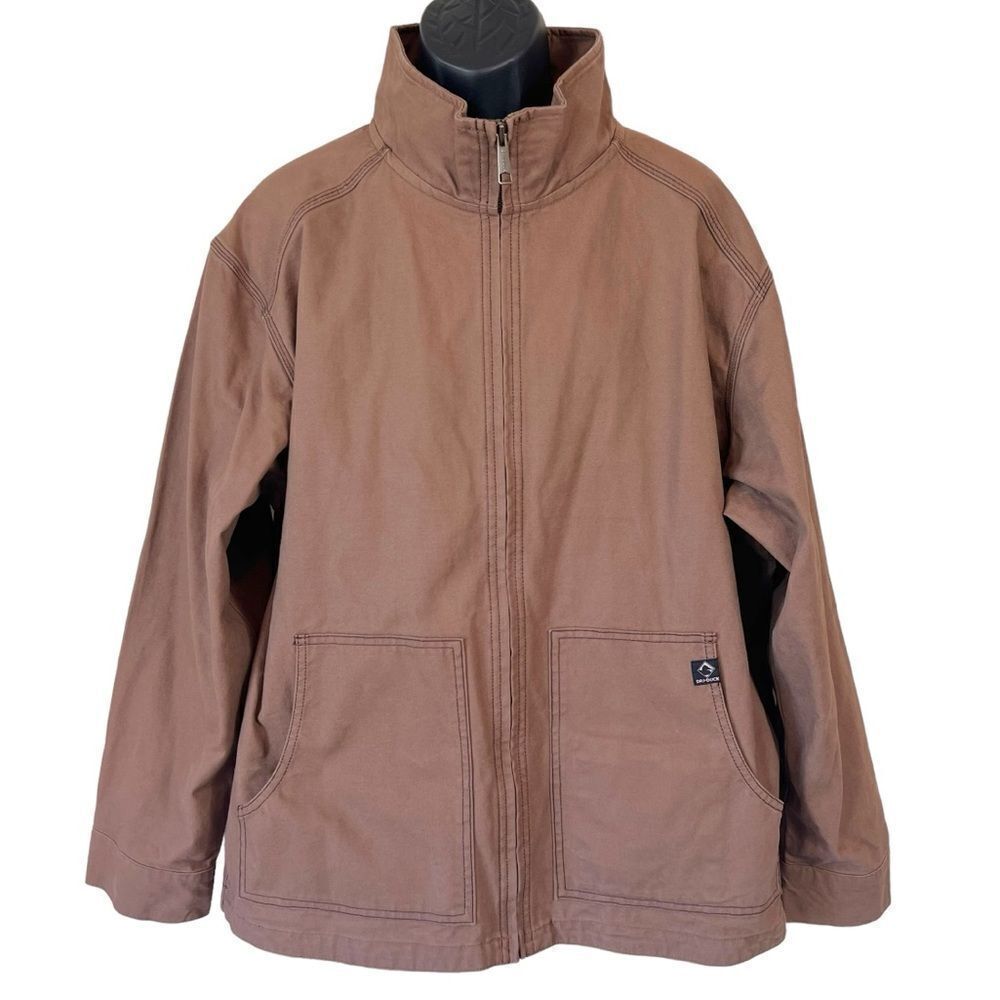 DRI-DUCK Barn Chore Coat Unlined Trail Canvas Jacket in Tobacco Brown